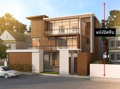 กฎหมายระยะร่นผนังทึบ